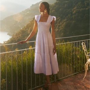 Hill House The Ellie Nap Dress in Lilac Stripe